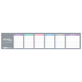 Ledah Pastels Weekly Keyboard Planner Pad 60 Sheets